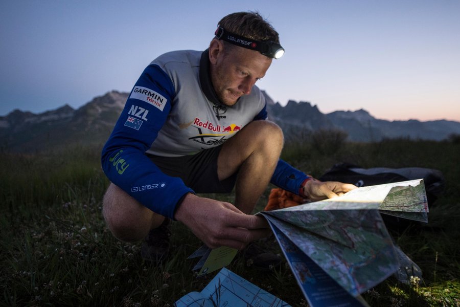 Nick Neynens (NZL) performs during the Red Bull X-Alps in Saint-Francois Longchamp , France on 14th July 2015